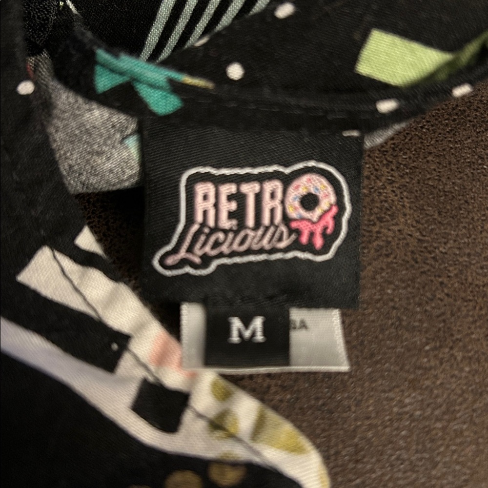 RetroLicious Holiday Print Party Dress - Picture 4 of 4